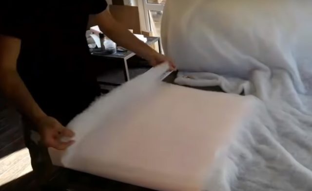 Изготовление подушки для дивана