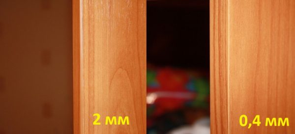 Виды кромки из ПВХ